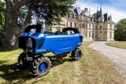 Wine-growing robot in Boursault castel in Champagne